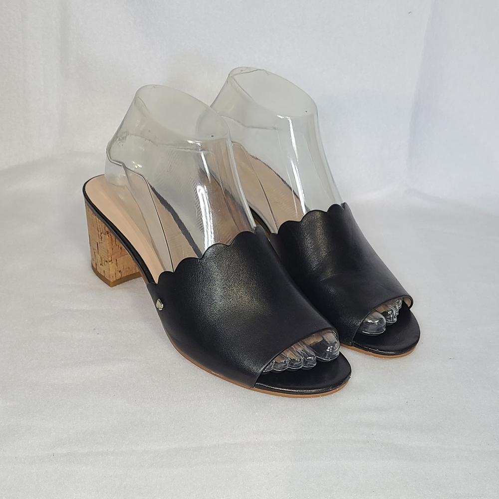 Kate Spade Warren Scalloped Leather Sandals Mules Size 7.5 - Picture 16 of 16